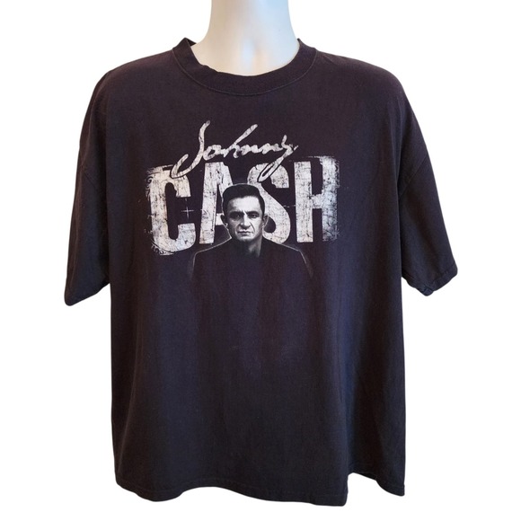 Zion Rootswear Other - Vintage 2007 Johnny Cash T Shirt Mens XL Zion Footwear Man in Black Graphic
